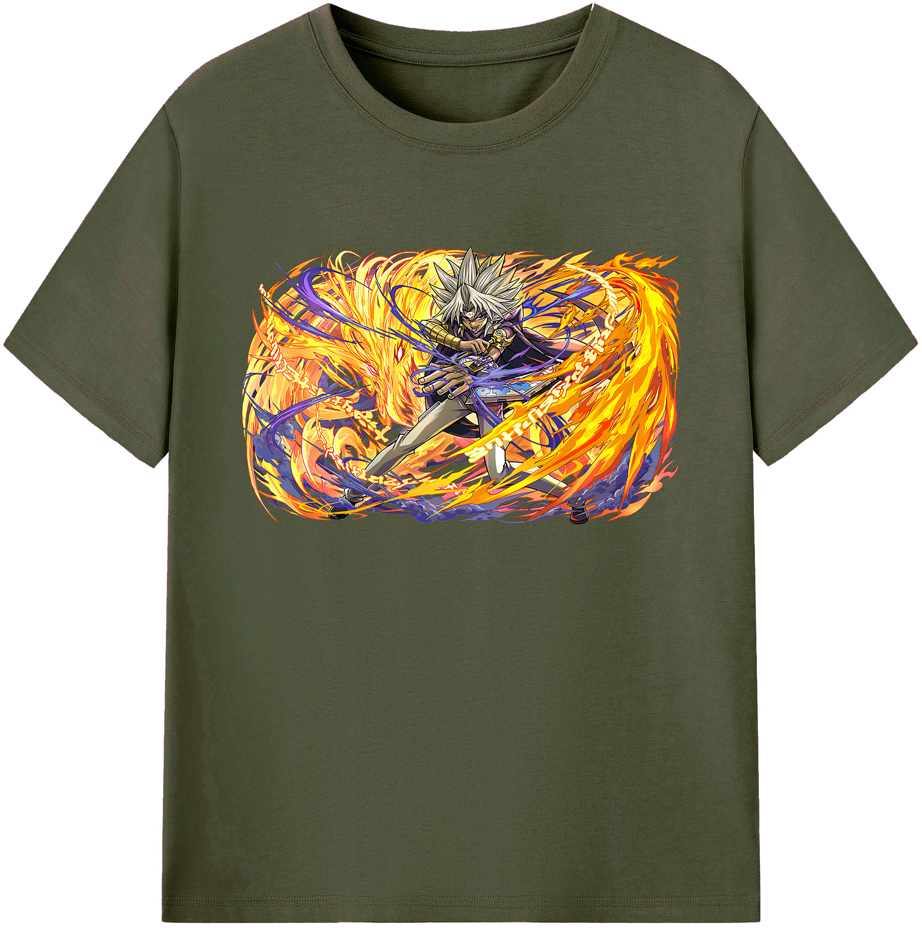 （画像用） 遊☆戯☆王 Yu-Gi-Oh! 綿100％ メンズ半袖Tシャツ｜肌触りやわらか＆通気性